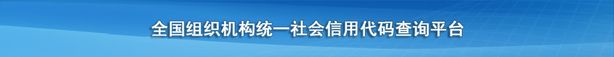 全国组织机构统一社会信用代码查询平台