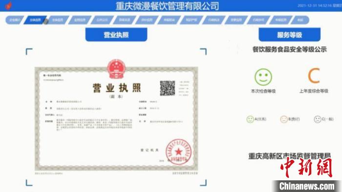 重庆上线首个“慧商码”系统和“一业一证”智慧审批系统